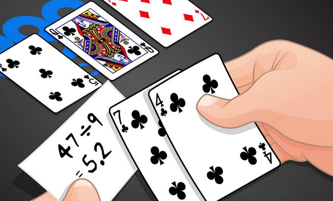 An animated Picture of a Person Playing Cards